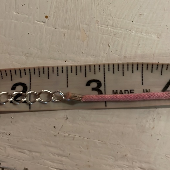 13” pink corded became with 1” engraved Best Friends pendant with pink crysta - Picture 10 of 12